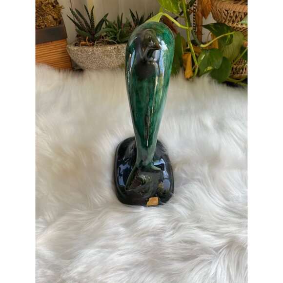 Vintage canuck canadian pottery dolphin ceramic drip glaze - Picture 4 of 7